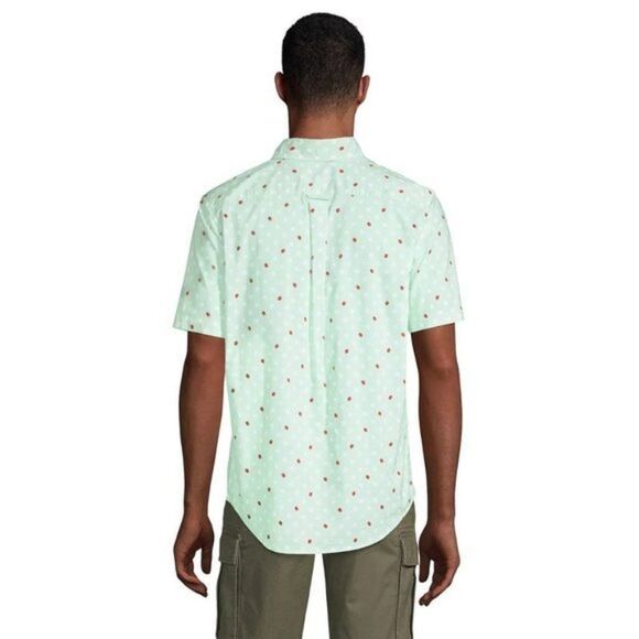 Lands' End Traditional-Fit Essential Lightweight Poplin Button-Down Shirt - Picture 2 of 3